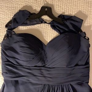 Bill Levkoff navy formal dress
